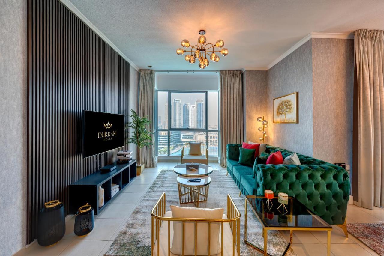 Durrani Homes - Luxe Living With Burj Khalifa And Fountain View - Third Room Without Partition Dubai Eksteriør bilde