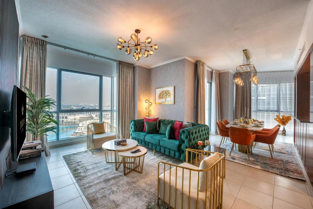 Durrani Homes - Luxe Living With Burj Khalifa And Fountain View - Third Room Without Partition Dubai Eksteriør bilde