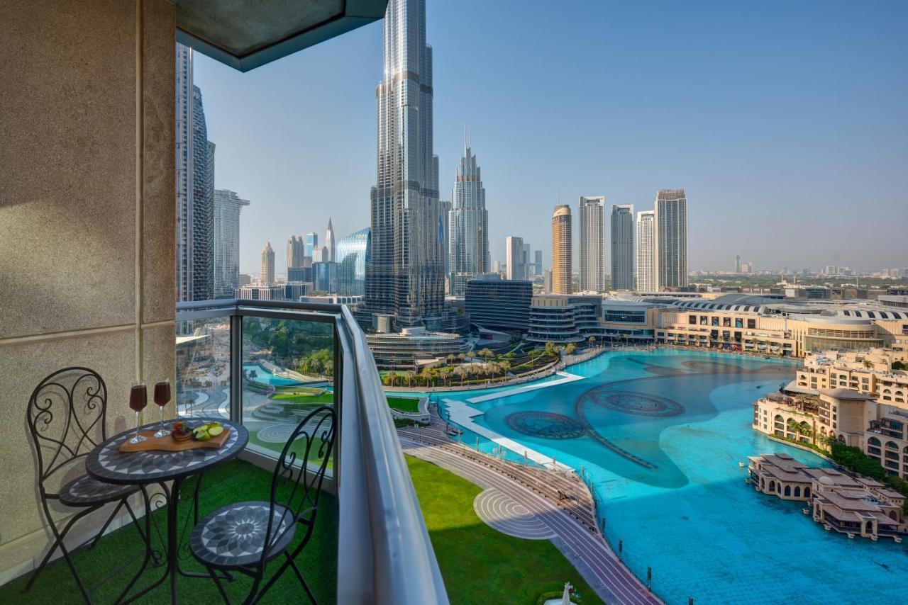 Durrani Homes - Luxe Living With Burj Khalifa And Fountain View - Third Room Without Partition Dubai Eksteriør bilde